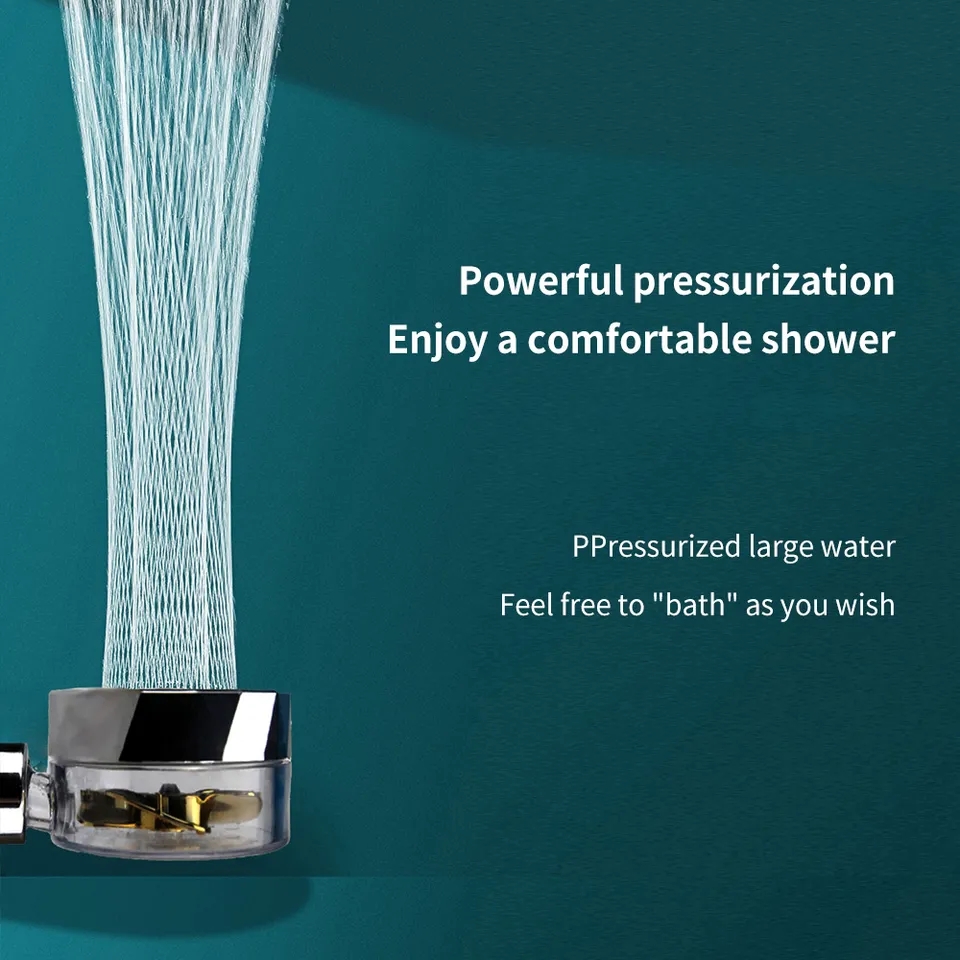 سردوش حمام افزایش فشار آب دو مرحله ای Twin Turbo